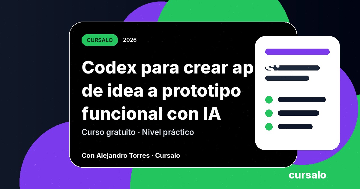 Codex para crear apps: de idea a prototipo funcional con IA