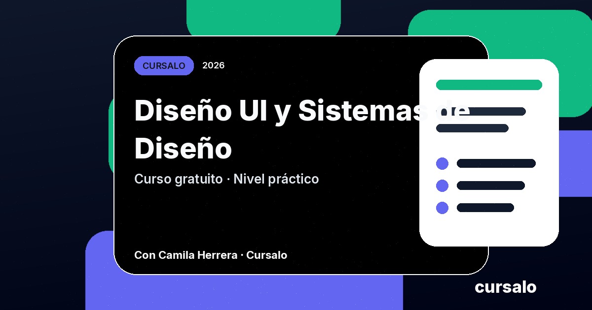 Diseño UI y Sistemas de Diseño
