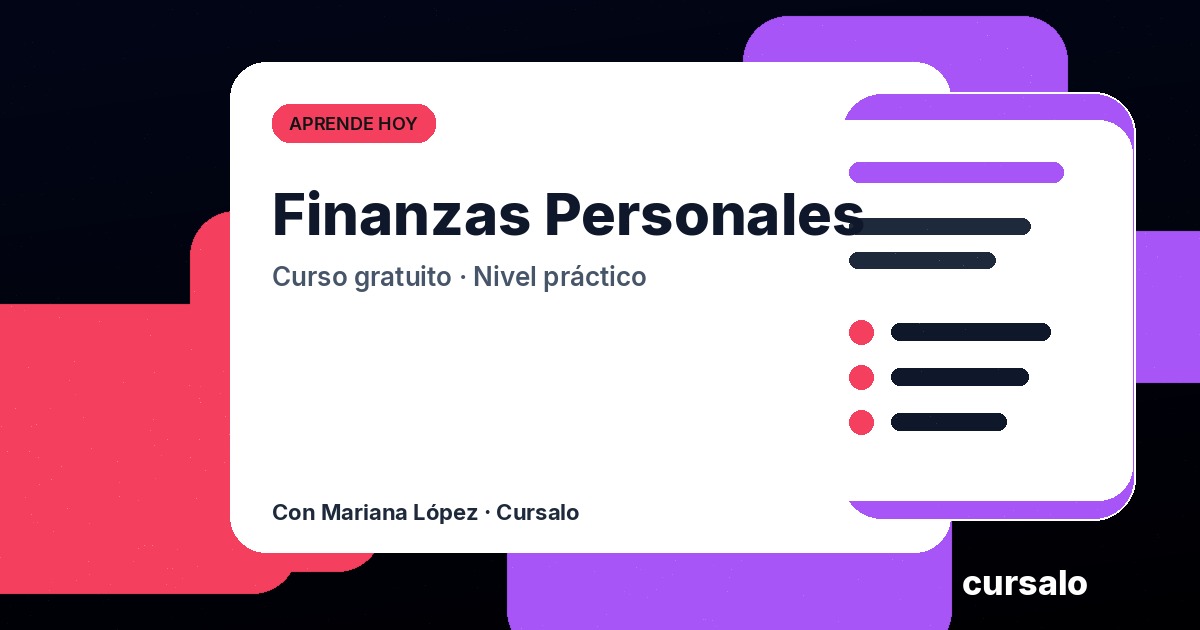 Finanzas Personales