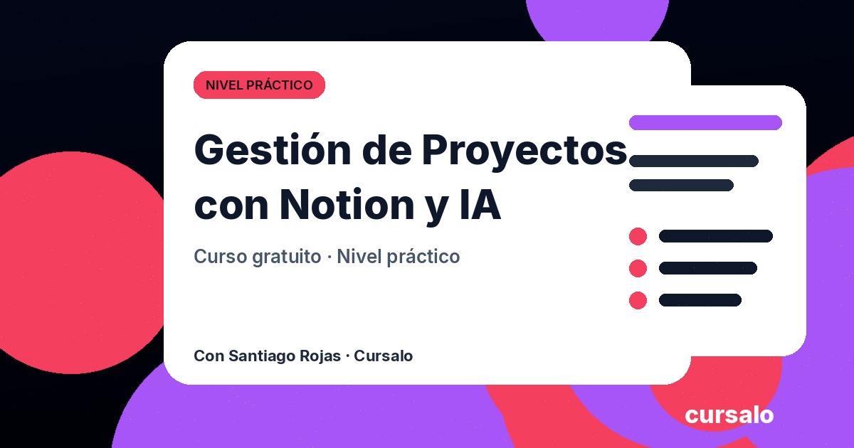 Gestión de Proyectos con Notion y IA