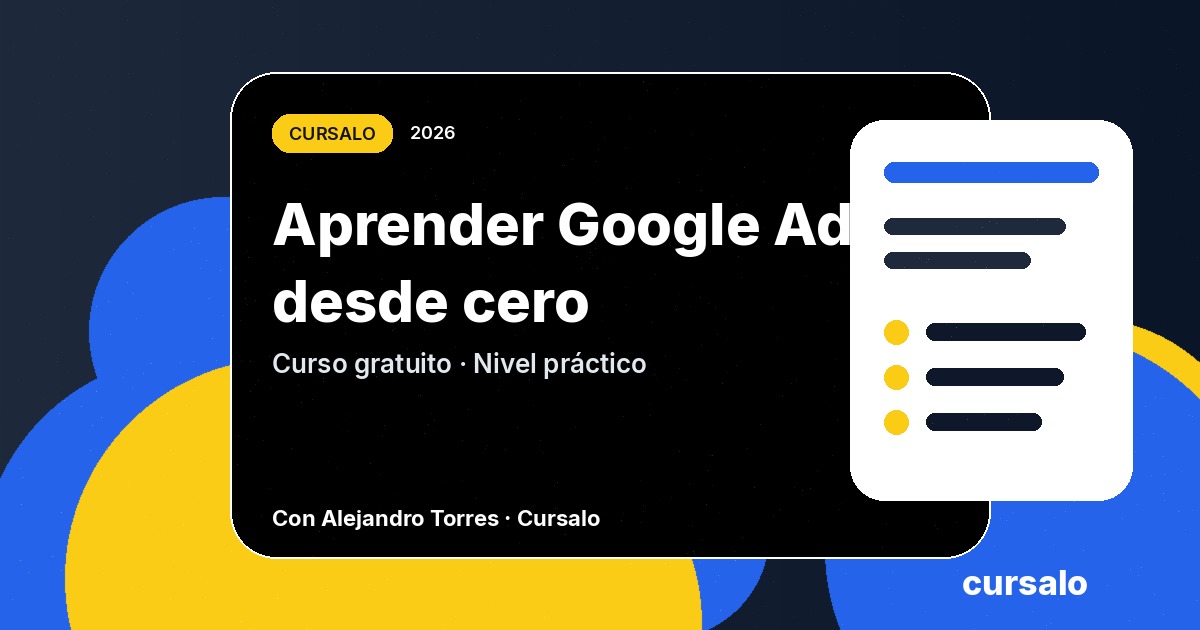 Aprender Google Ads desde cero