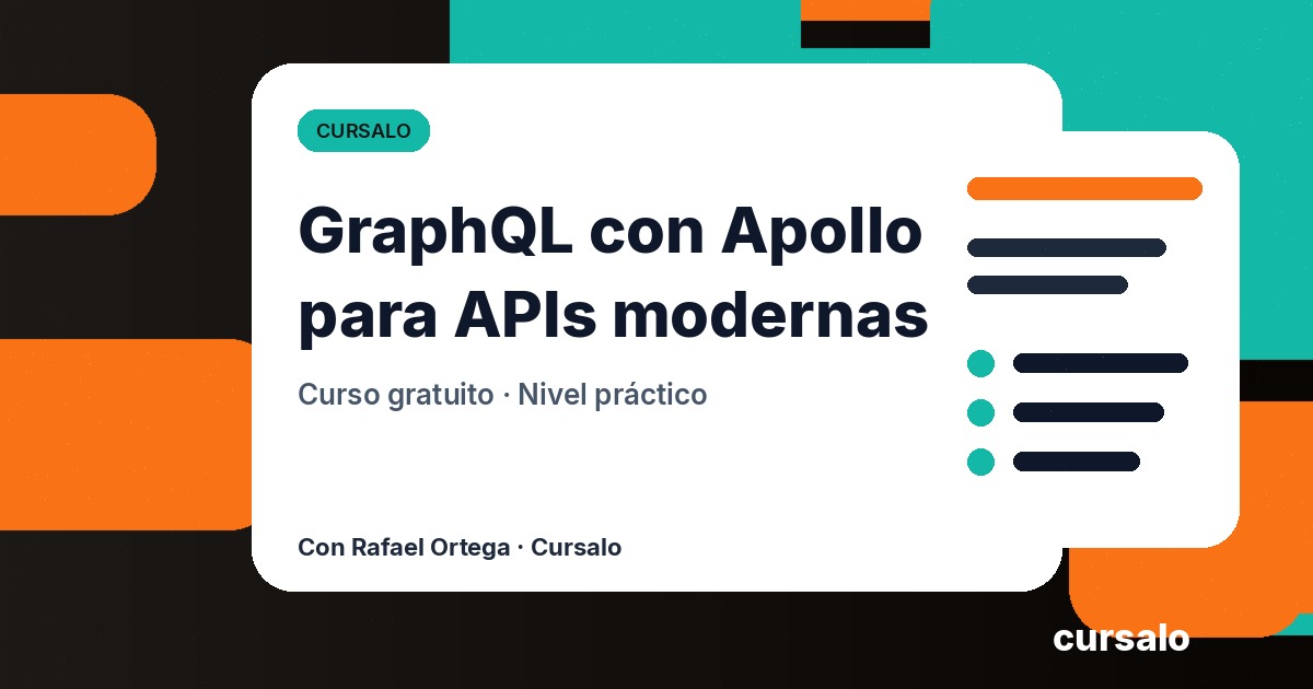 GraphQL con Apollo para APIs modernas