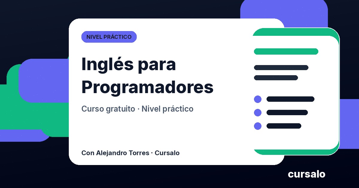 Inglés para Programadores