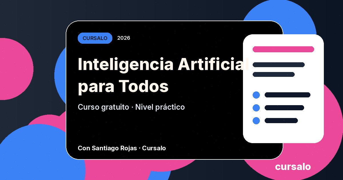 Inteligencia Artificial para Todos