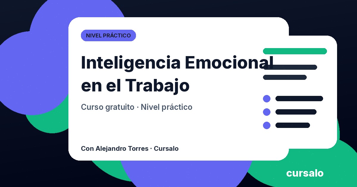 Inteligencia Emocional en el Trabajo