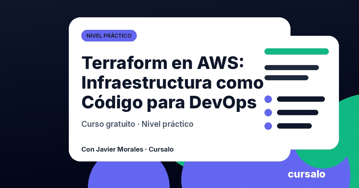 Terraform en AWS: Infraestructura como Código para DevOps
